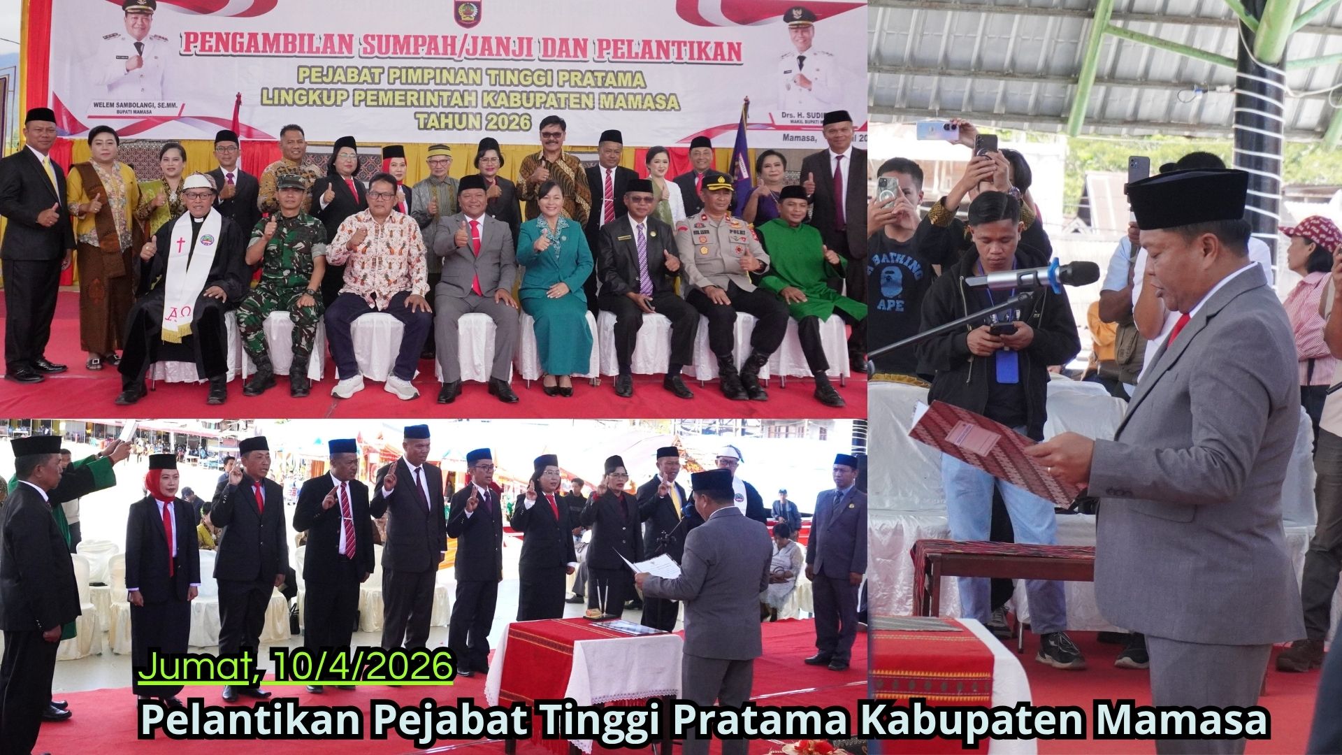 Lantik 8 Pejabat Eselon II, Bupati Tegaskan Perbanyak Turun Ke Lapangan Lihat Masalah