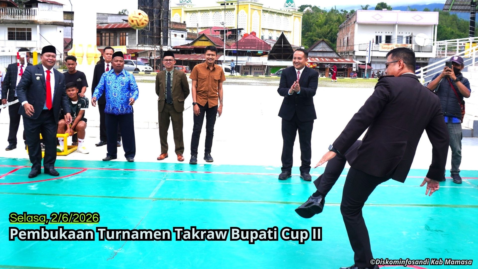 Turnamen Sepak Takraw Bupati Mamasa Cup II, Bupati Minta Junjung Tinggi Sportifitas dan Fair Play
