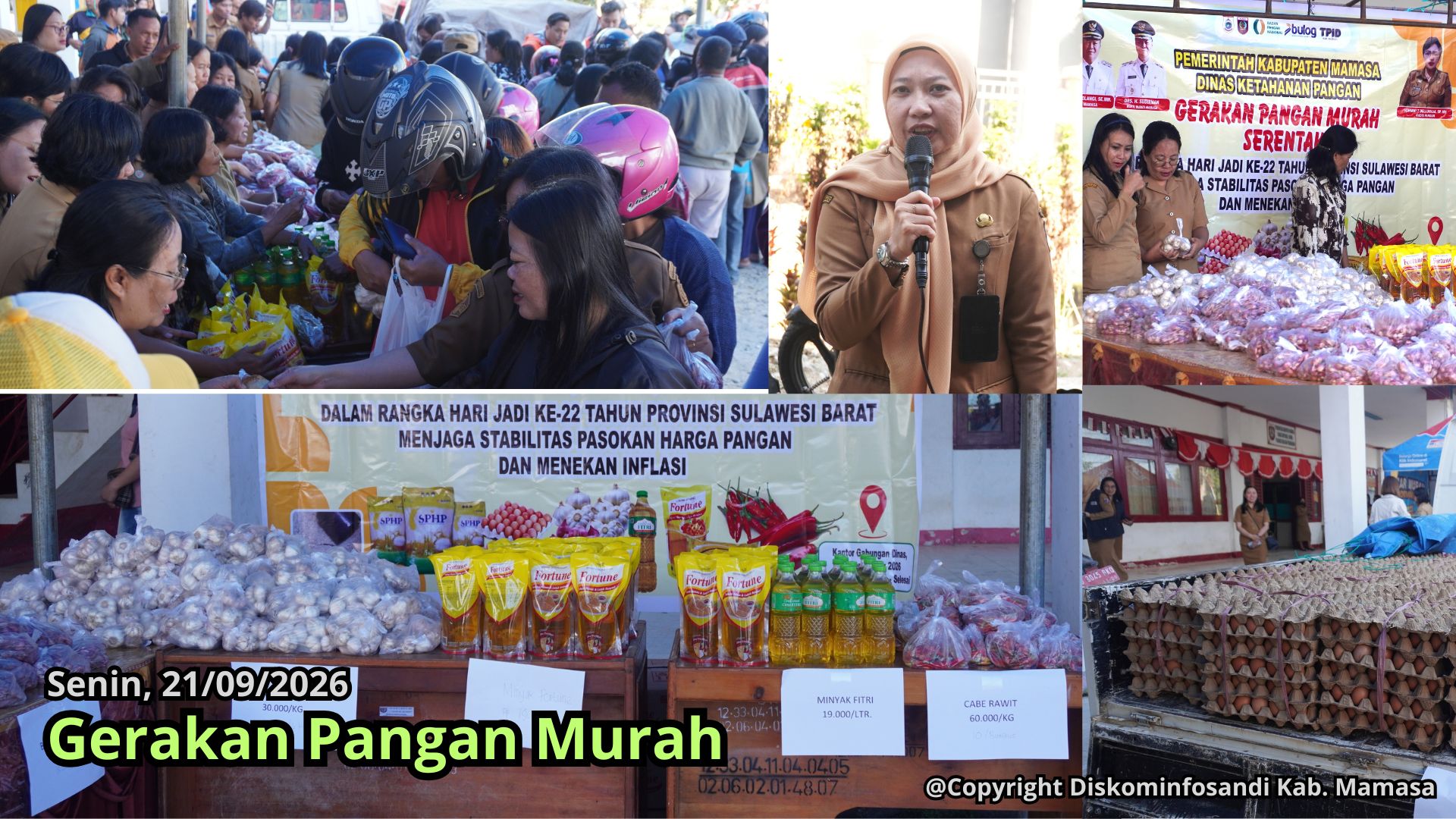 Masyarakat Mamasa Sambut Gerakan Pangan Murah Pemprov Sulbar