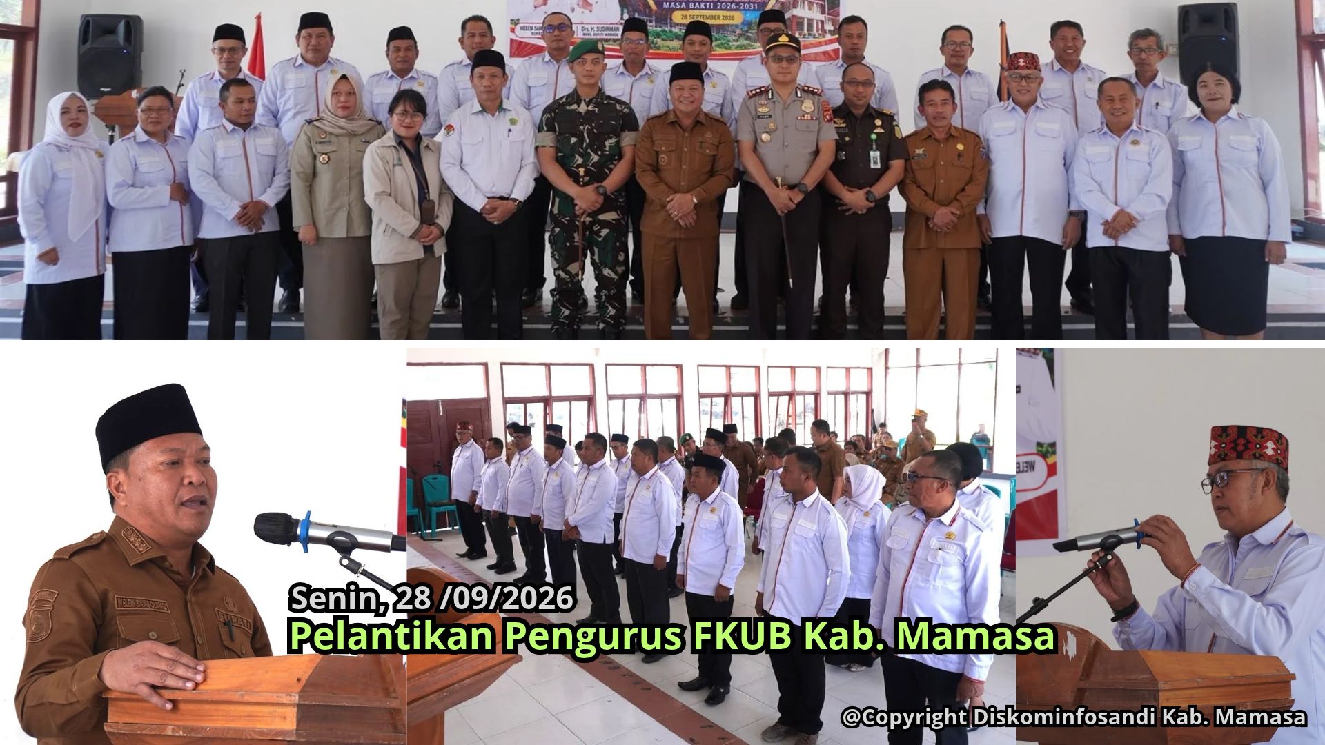 Bupati Mamasa Ajak FKUB Menjadi Mitra Strategis Pemerintah dalam Menjaga Kerukunan