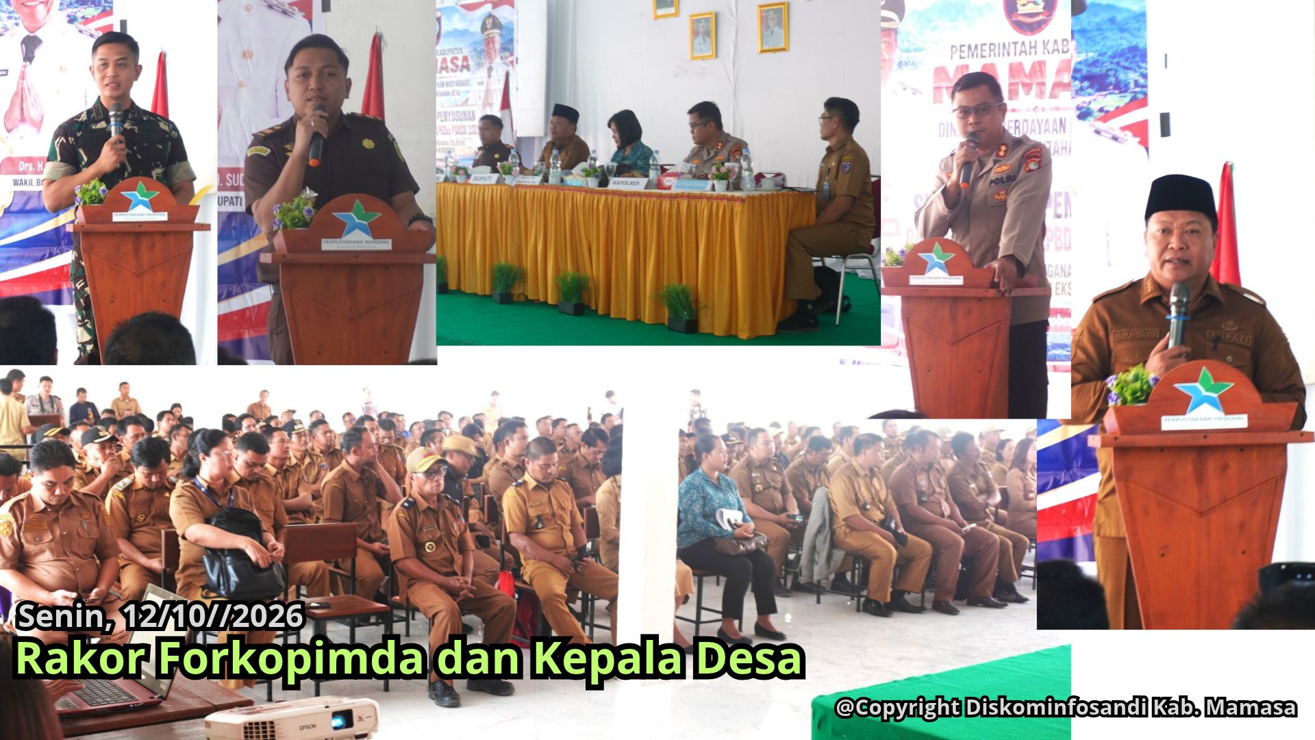 Forkopimda Mamasa Komitmen Bersama Para Kepala Desa Segera Tuntaskan Masalah Karhutla di Mamasa